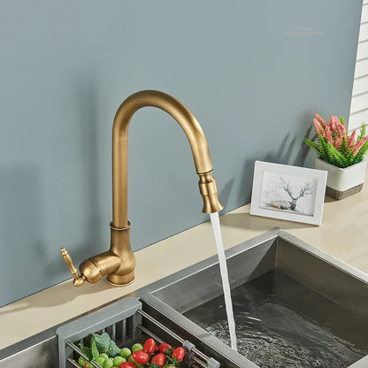 RYNX | Vintagetap – Antique Kitchen Faucet In Brass