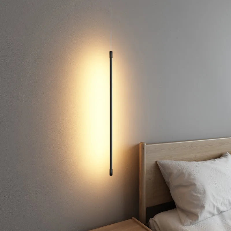 Rynx | Nordic LED Pendant Light: Minimalist design with creative lines, perfect for the bedroom, dining area