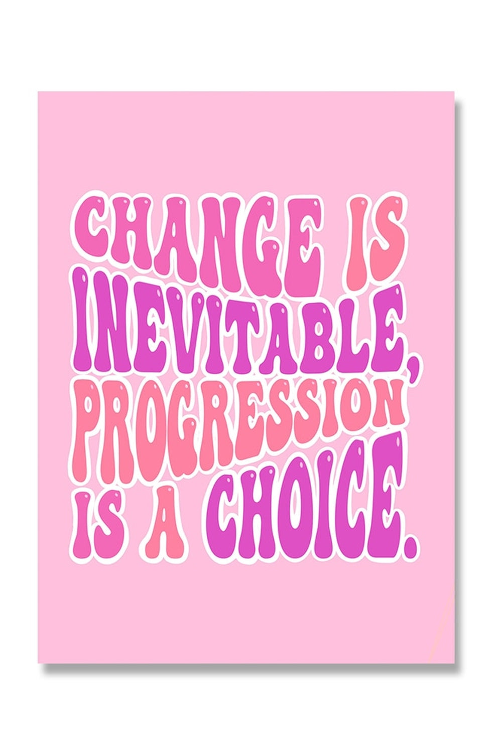Rynx | Pink Abstract Canvas Poster