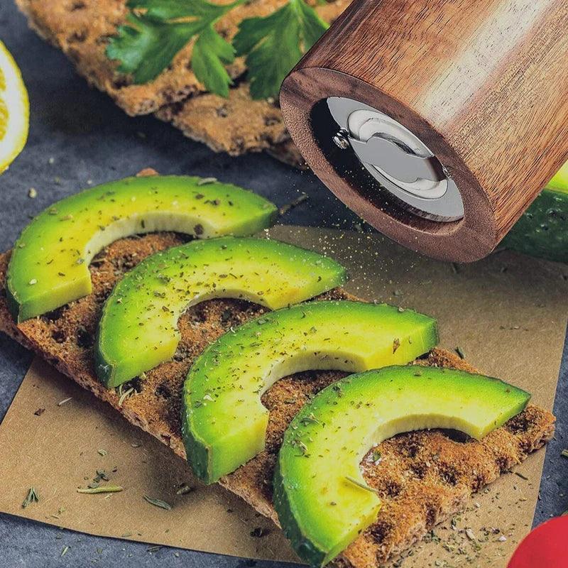 Rynx | Elegant Acacia Wood Spice Mill Duo - Premium Kitchen Spice Mill