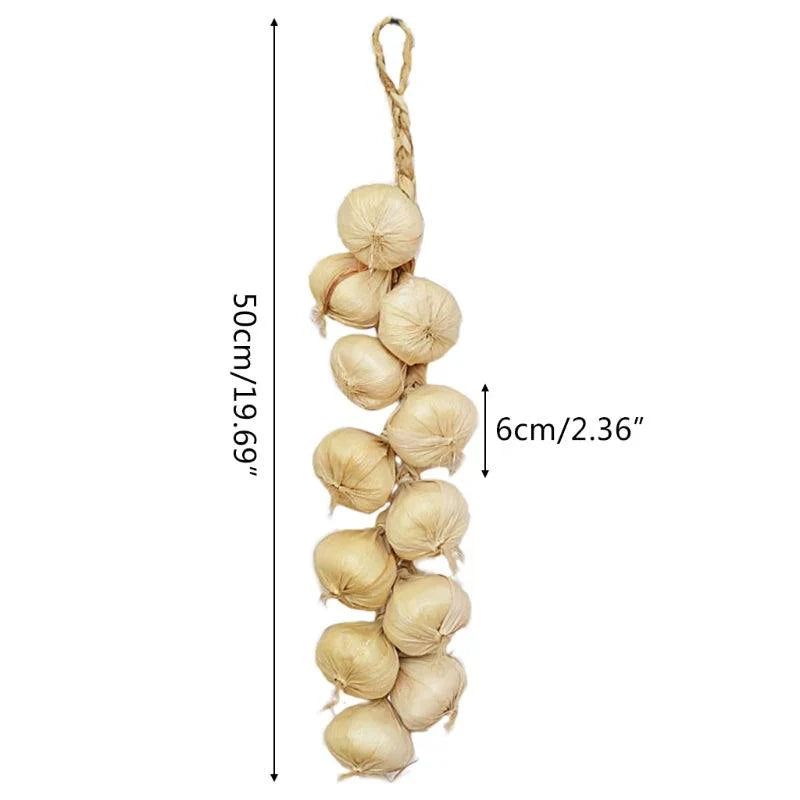 Rynx | Life-like Garlic String Decoration for Home, Garden and Event Style – M6CE