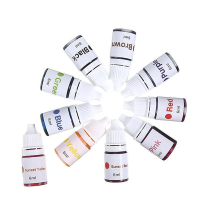 Rynx | Colorful Craft Soap Paint Set - 10 Beautiful Shades for Creative Bath Products