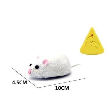 RYNX | Cat Toy Mini Mouse Incl. Remote Control White is the color that is often associated with purity and clarity.