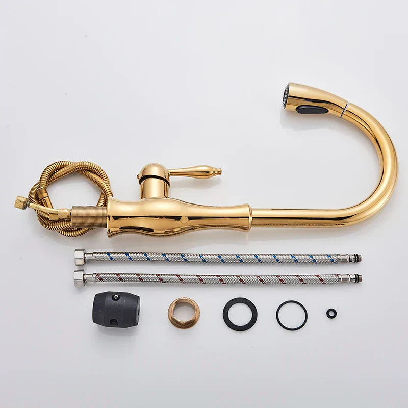 Rynx | GoldFlow – Gold Kitchen Faucet