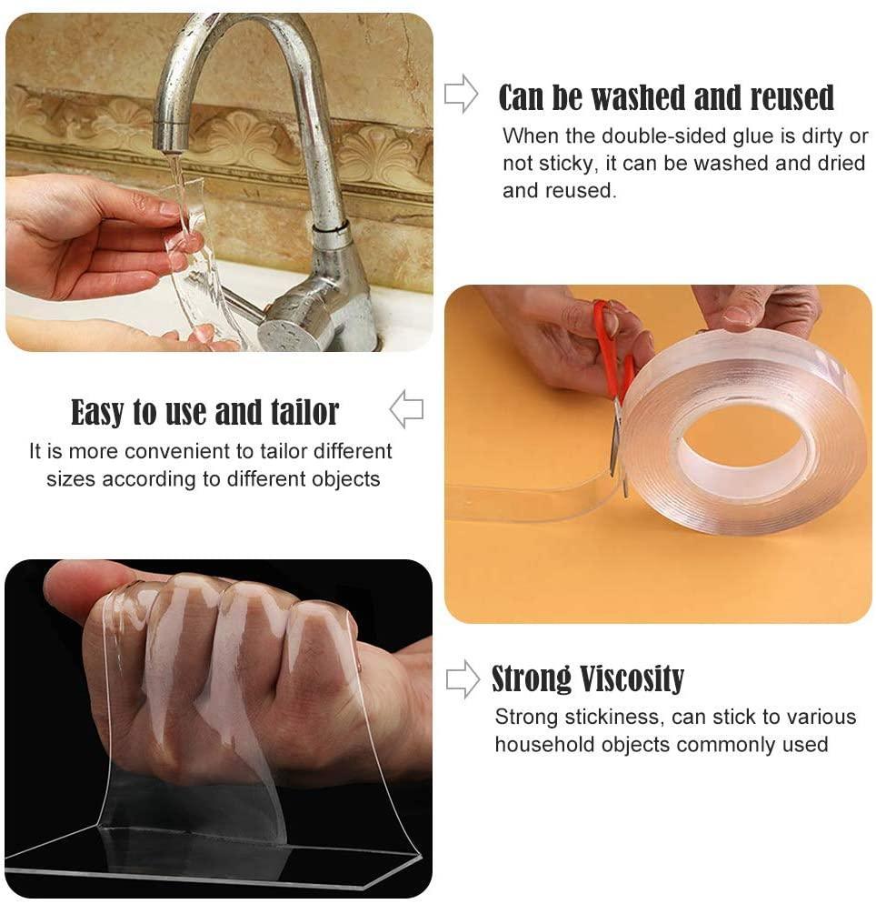 Rynx | Revolutionary Nano Gel Double-Sided Tape for Effortless Home Organization!