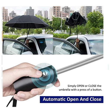 Rynx | Stay Dry and Stylish with our Inverted Umbrella – Windproof, Folding, and Reflective!