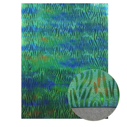 Rynx | Lustrous Green Glitter Snake Skin Faux Leather Bow Craft Kit
