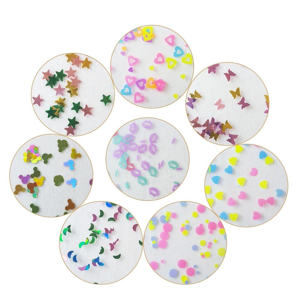 Rynx | Shiny star and heart PVC craft sheets for artistic creations