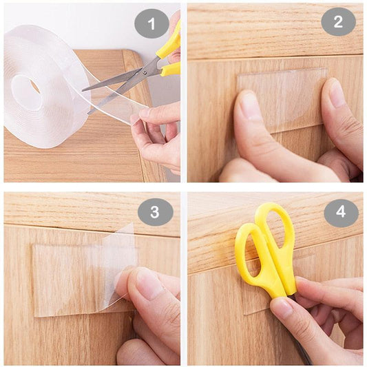 Rynx | Revolutionary Nano Gel Double-Sided Tape for Effortless Home Organization!