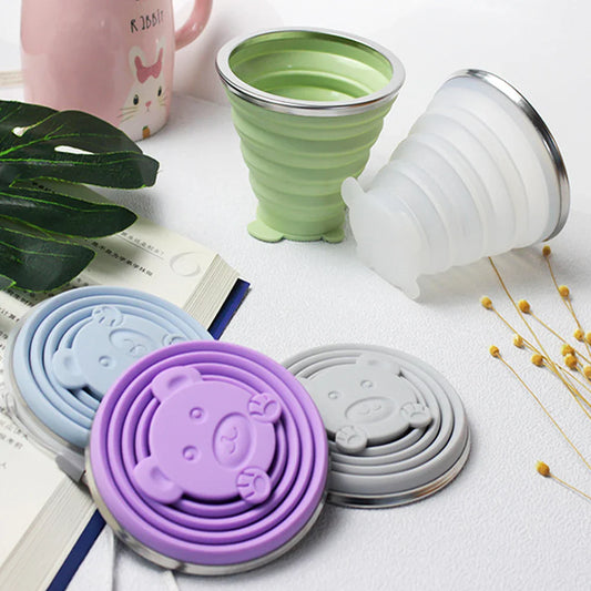 Rynx | Collapsible Telescopic Silicone Water Bottle - Folding Cup for Outdoor Travel, Children, Teacups, and More