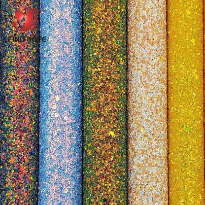 Rynx | Shiny Gem Star Chunky Glitter Faux Leather - Premium Craft Vinyl