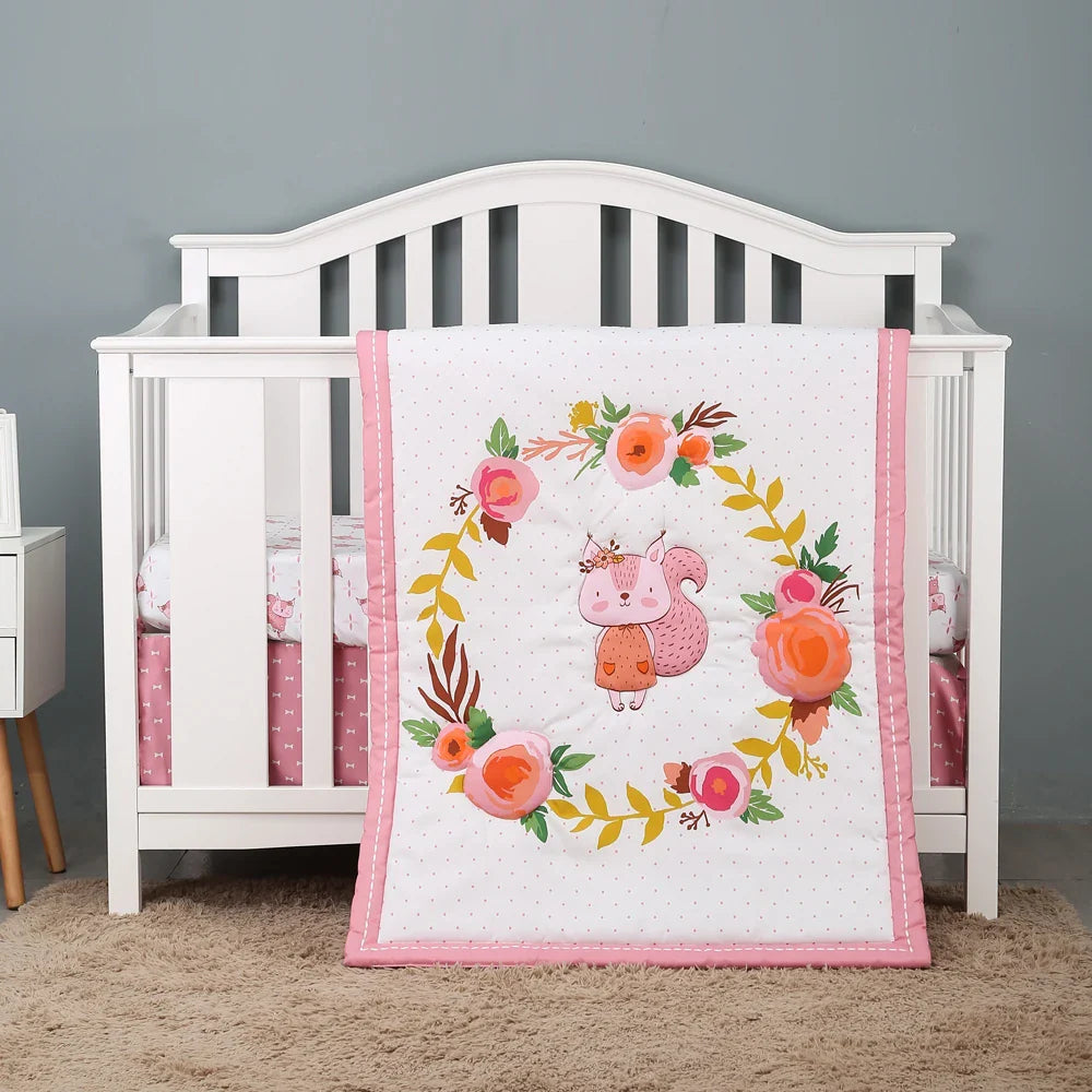 Rynx | Jungle Design Baby Bedding Set for Boys - Blanket, Crib Sheet