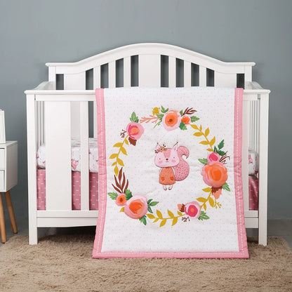 Rynx | Jungle Design Baby Bedding Set for Boys - Blanket, Crib Sheet