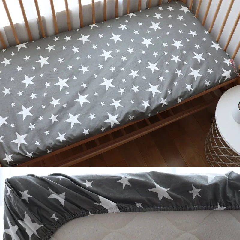 Rynx | Cotton Baby Bed Fitted Sheet Soft Mattress Cover