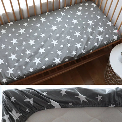 Rynx | Cotton Baby Bed Fitted Sheet Soft Mattress Cover