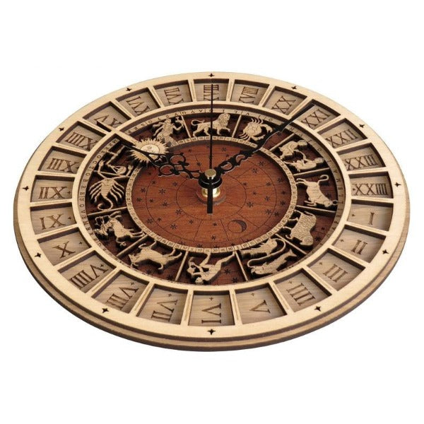 Rynx | 12 Constellations Wood Wall Clock