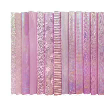 Rynx | Sparkling Pink Holographic Hard Glitter Fabric - Premium Crafting Delights