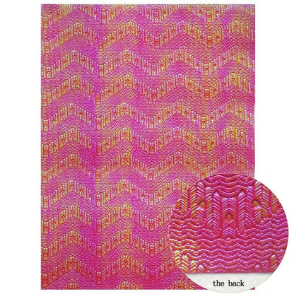 Rynx | Shiny Red Chunky Glitter Craft Fabric Sheets - A4 Size for DIY Projects