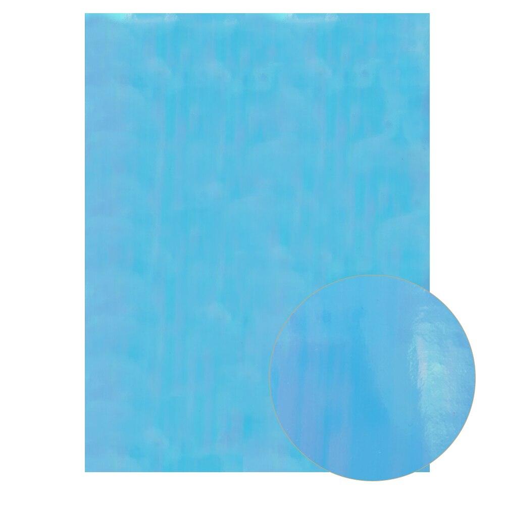 Rynx | Irisdente Blue Snake Glossy Fabric for Creative Crafting