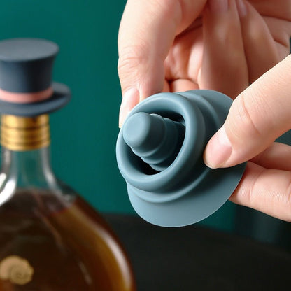 Rynx | Reusable Silicone Cylinder Hat Wine Stopper