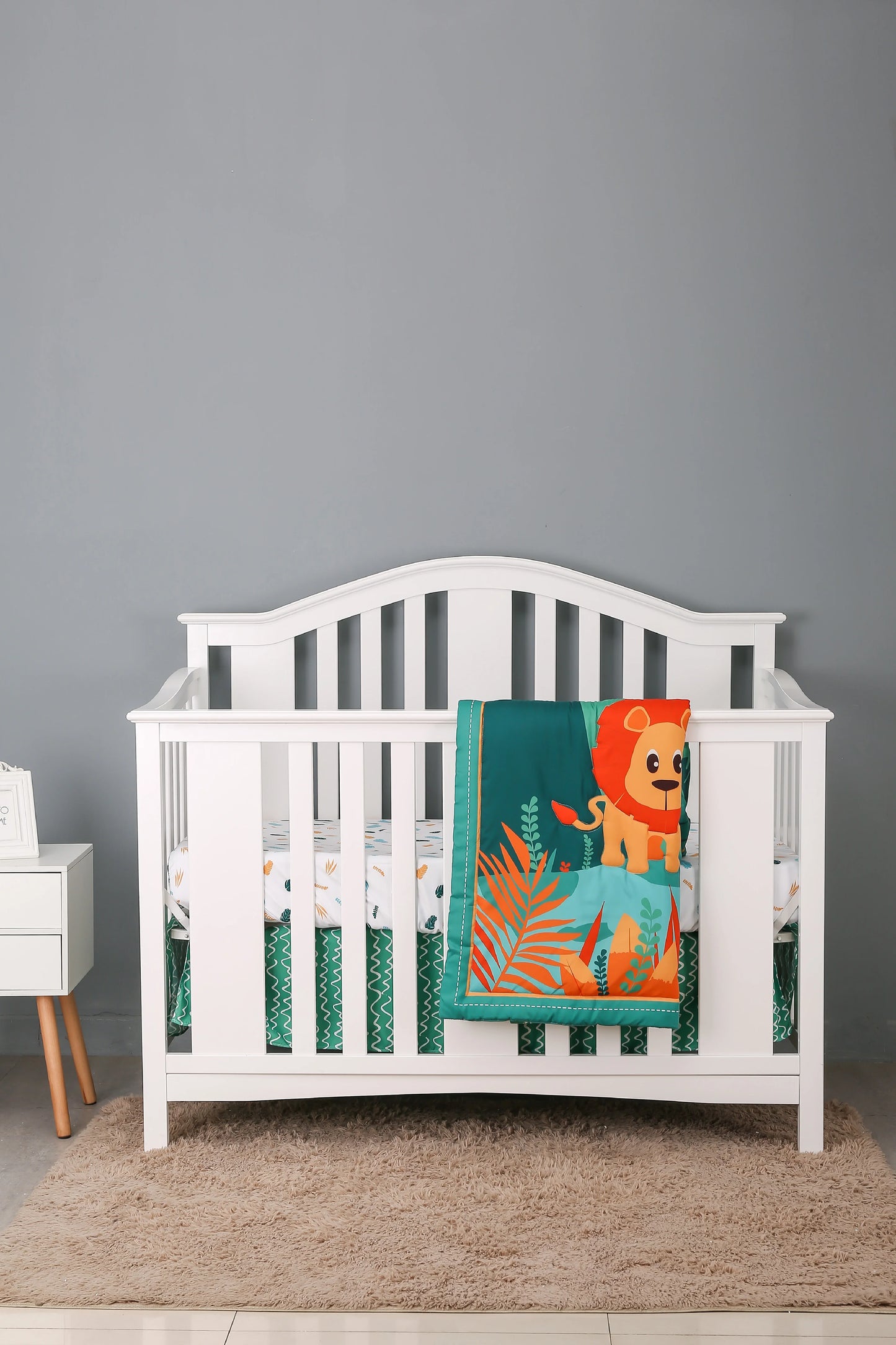 Rynx | Jungle Design Baby Bedding Set for Boys - Blanket, Crib Sheet