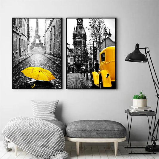 Rynx | EuroVista Vintage Cityscape Wall Art | European City Views | Classic Decor | Canvas Print