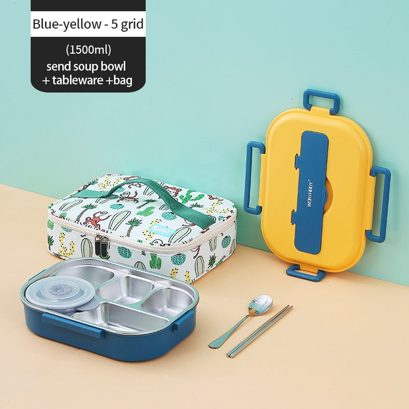 Rynx | Stainless Steel Multi Compartment Kids Lunch Box