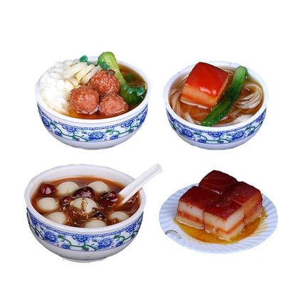 Rynx | Enchanting Mini Chinese Cuisine Bowl Playset - Cute Decorative Items for Children and Home