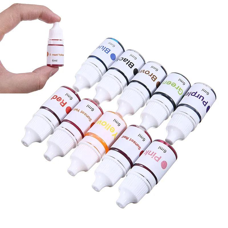 Rynx | Colorful Craft Soap Paint Set - 10 Beautiful Shades for Creative Bath Products