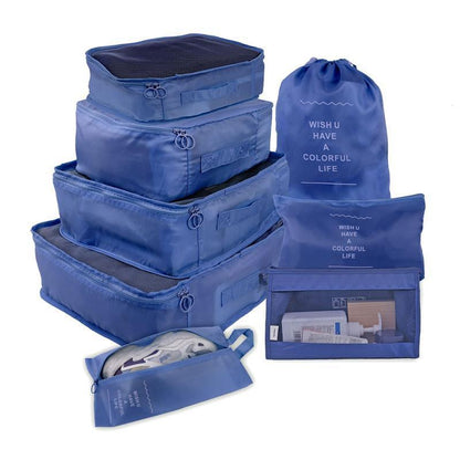 Rynx | Travel Smart: versatile 8/6/1-piece organizer set for effortless packing