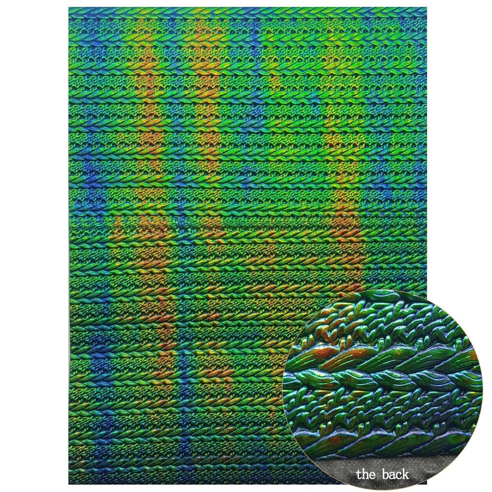 Rynx | Lustrous Green Glitter Snake Skin Faux Leather Bow Craft Kit