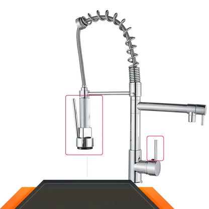 RYNX | Streamflex – Kitchen Faucet With Pull-Out Spout And Dual Output