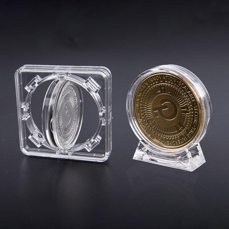 Rynx | Deluxe Acrylic Display Case for 4cm Commemorative Coins - Protect and Showcase Your Treasures