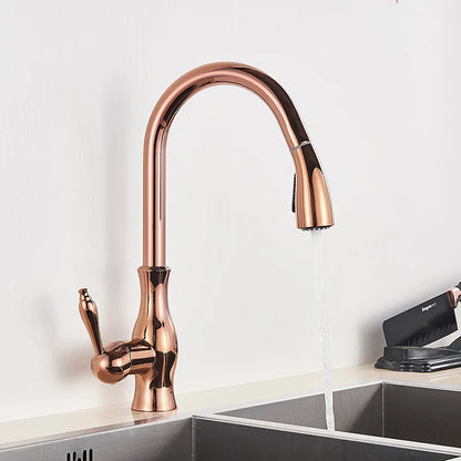 Rynx | GoldFlow – Gold Kitchen Faucet