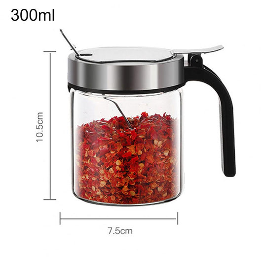 Rynx | Moisture Proof Elegant Glass Seasoning Storage Jar