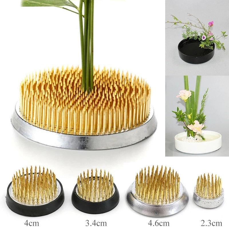 Rynx | Elegant Brass Kenzan Tool for exquisite Flower Arrangements