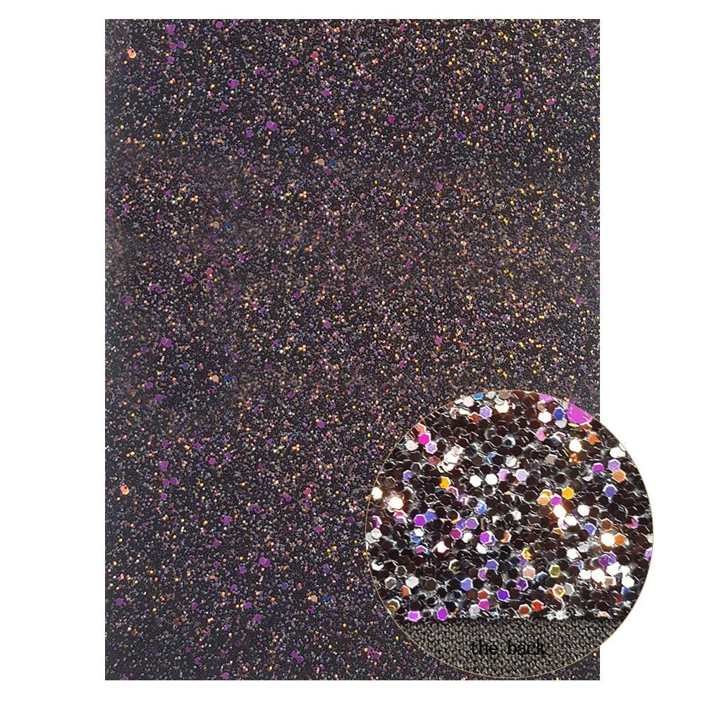 Rynx | Sparkling Black Faux Leather Craft Set - Essential DIY Supplies