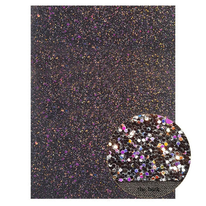 Rynx | Sparkling Black Faux Leather Craft Set - Essential DIY Supplies
