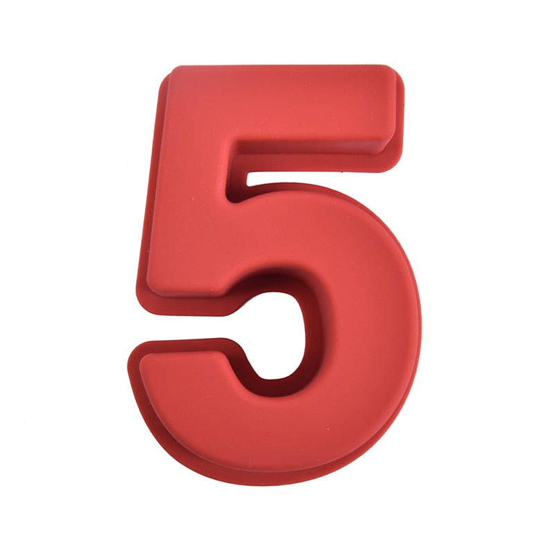 Rynx | Silicone Number Cake Mold for Numbers 0-9
