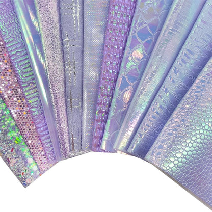 Rynx | Sparkling Violet Faux Leather Fabric - A Must-Have for Sparkling DIY Projects