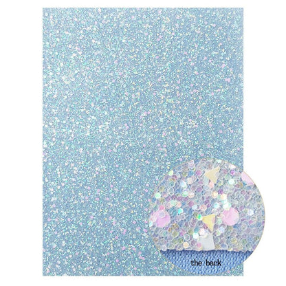 Rynx | Irisdente Blue Snake Glossy Fabric for Creative Crafting