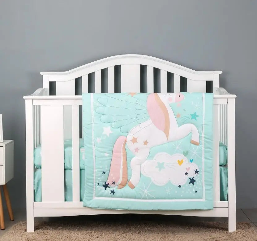 Rynx | Jungle Design Baby Bedding Set for Boys - Blanket, Crib Sheet