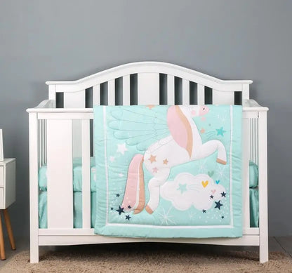 Rynx | Jungle Design Baby Bedding Set for Boys - Blanket, Crib Sheet