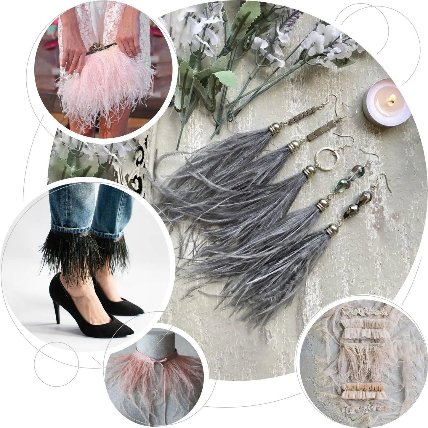 Rynx | Luxe Ostrich Feather Trim for Extraordinary Creation and Design