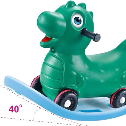 Rynx | Kids Dinosaur Rocker Scooter – 2-in-1 Sliding Toy for Toddlers | Soft Wheels, Removable Footrest, Balance Trainer | From 12 Months+