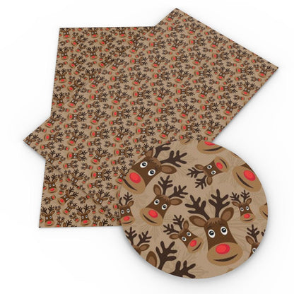 Rynx | Crimson Holiday Faux Leather Craft Set - DIY Festive Fabric Set