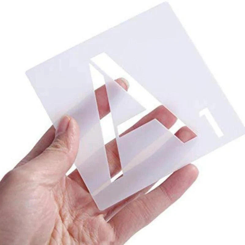 Rynx | 26-piece versatile alphabet stencil set for creative crafting projects and home decor