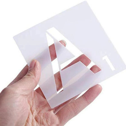 Rynx | 26-piece versatile alphabet stencil set for creative crafting projects and home decor