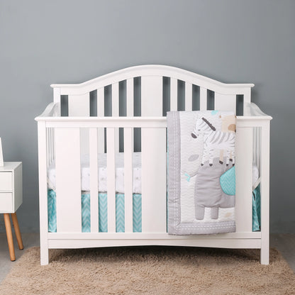 Rynx | Jungle Design Baby Bedding Set for Boys - Blanket, Crib Sheet
