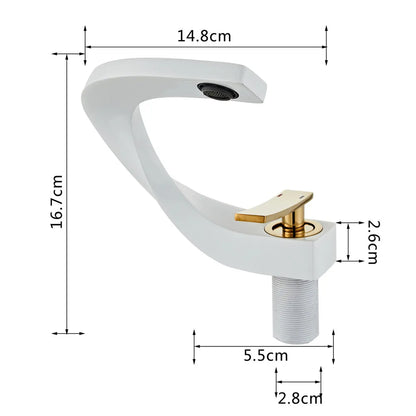 Rynx | Nordic Arch Artistic Deck Mounted Faucet